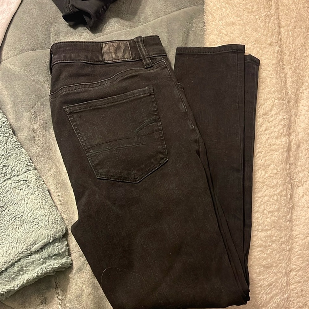American Eagle Black Skinny Jeans (Short Length)